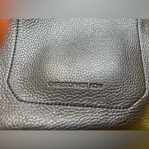 Kristopher Kon Black Leather Drawstring Bucket Bag - Picture 7 of 10